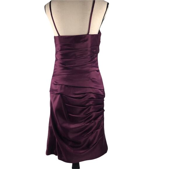 Bill Levkoff Plum Tiered Dress size 10 - Picture 3 of 10